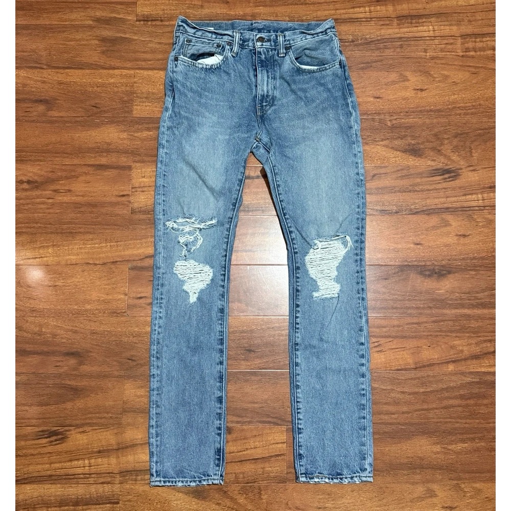 Levis 505 C Womens Distressed Blue Jeans 31x32
